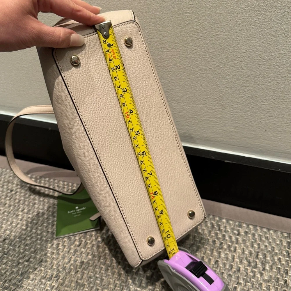 Kate Spade - Cedar Street Maise Satchel Gray Tote Bag with Structured Design - Picture 7 of 14